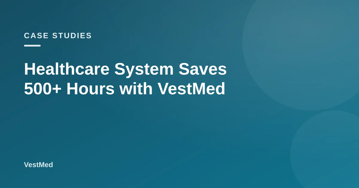 Healthcare System Saves 500+ Hours with VestMed — VestMed respiratory protection resource